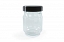Glass storage jar "Prestige" 0,44L, black